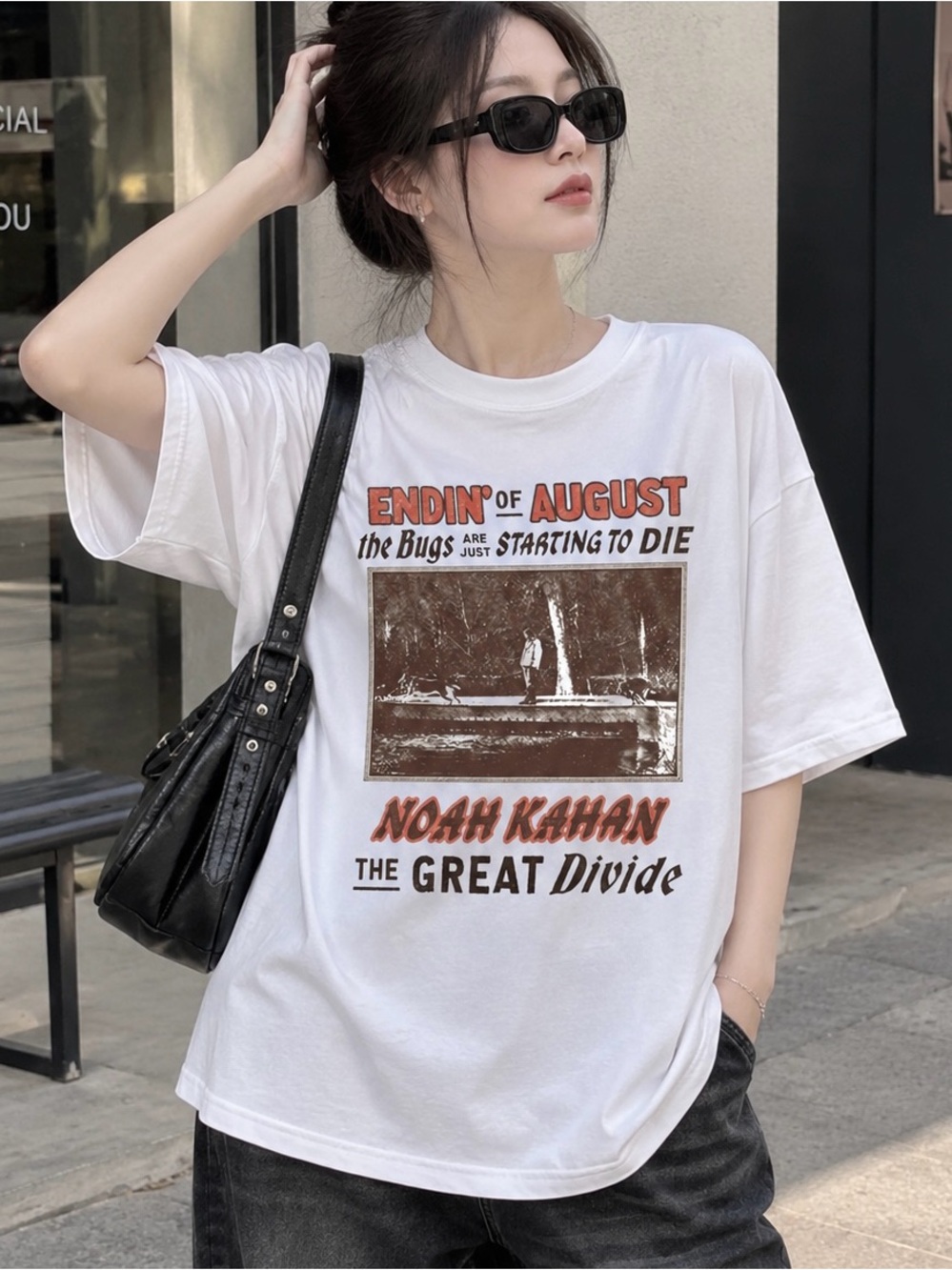 Noah Kahan Great Divide Endin Of August Folk Granola Girl Merch Graphic Tee